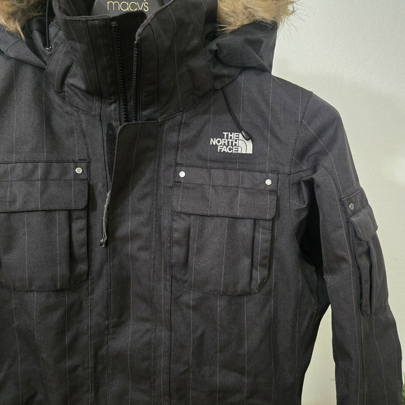 Women's The North Face Parka Jacket With Hood Color Grey Size Medium - Picture 8 of 11